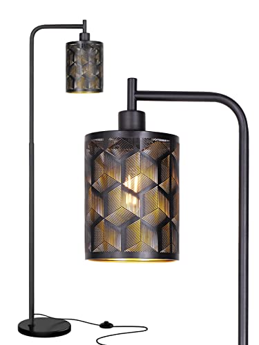 addlon Smart LED Floor Lamp with Hanging Glass Lamp Shade