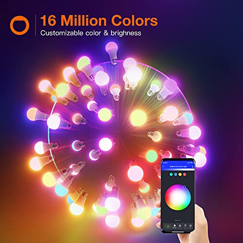 addlon - Floor lamp, Standing Tall Lamp, Pole Lamp with RGB Smart Bulbs for Living Room, Office, Bedroom, Torchiere Decro Floor Lamps