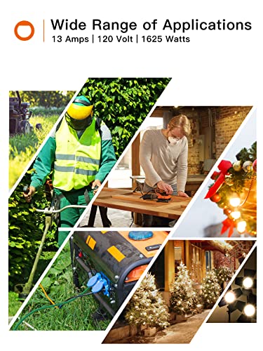 Outdoor Extension Cord One to Three Splitter