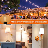 addlon LED Replacement Bulbs 1W S14 4 Pack Waterproof E17 Screw Base for Outdoor LED String Lights Shatterproof